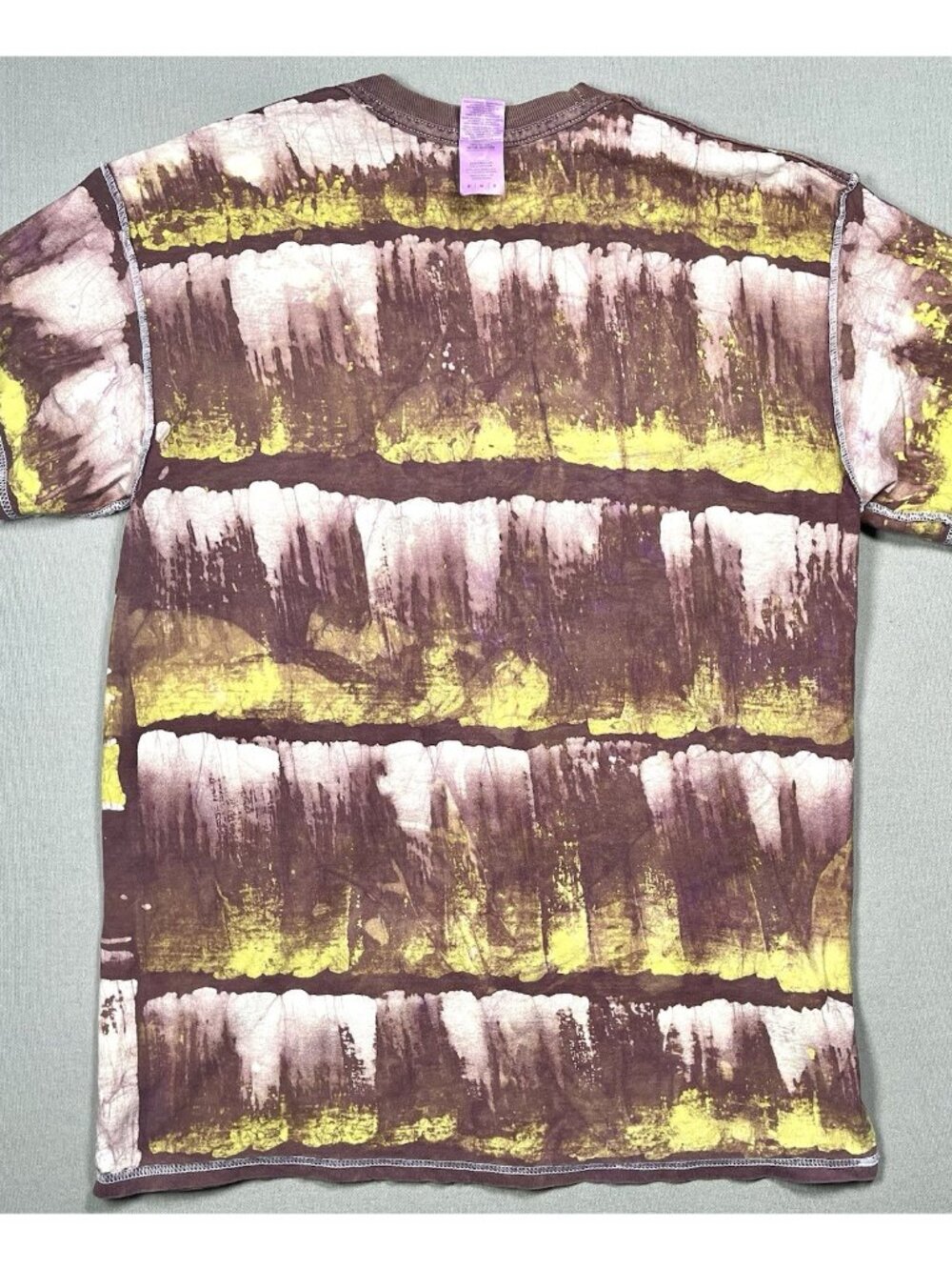 Gildan Vintage African Tribal Art Tie Dye Short Sleeve Shirt - Adult Size Medium - Picture 15 of 16